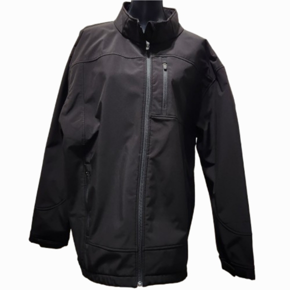 NWOT Men's RedHead Black Softshell Fleece-lined Light Jacket (2XLG) - Picture 2 of 11